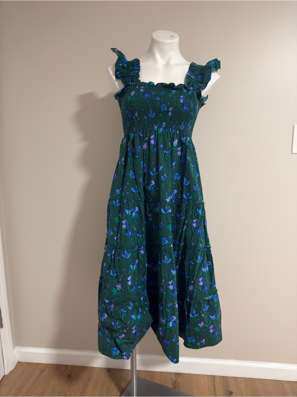Hill House Home Ellie Nap Dress in Space Floral- Size XXS